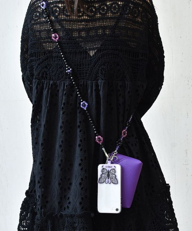 ANNA SUI ASスリング スマホストラップ クロ