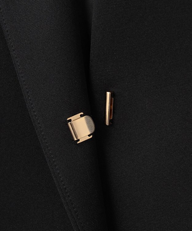 23区 S 【洗える】ネオプレーンジャージー ジャケット ブラック系