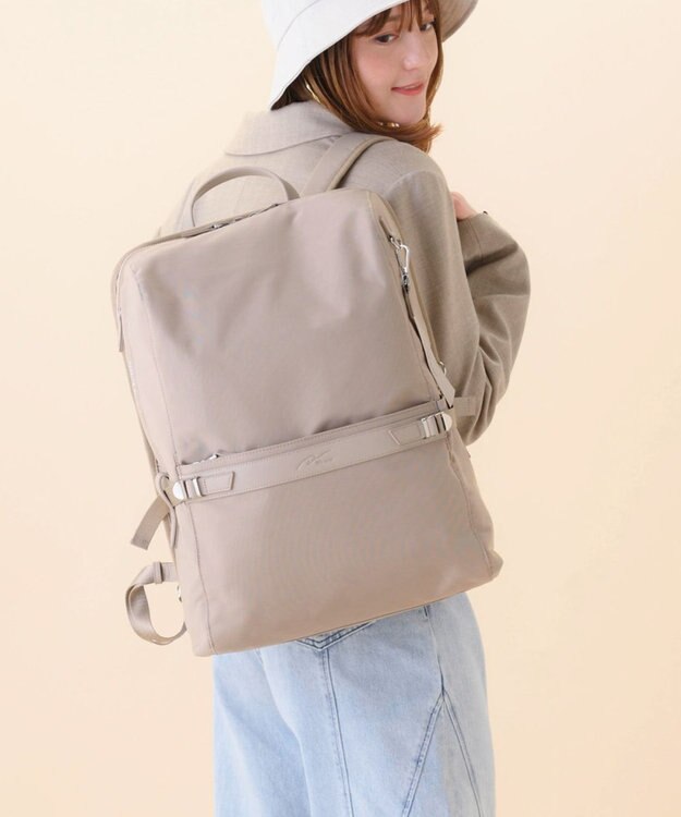 ACE BAGS & LUGGAGE W&.Day Night リッカ スクエアリュック B4サイズ 11713 ダブルアンドデイナイト ビジネスバッグ 【SALE】ベージュ