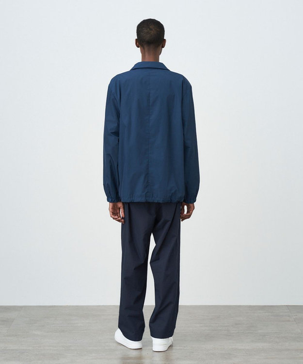 ATON COTTON TYPEWRITER | イージーテーパードパンツ - UNISEX NAVY