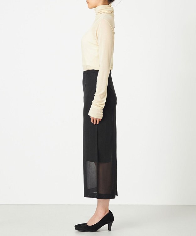 NAVE 【Nave・洗える】ツイストシアー タートルネックプルオーバー ライトイエロー系