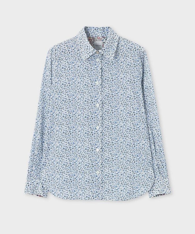 Paul Smith リバティプリント 長袖シャツ ライトブルー