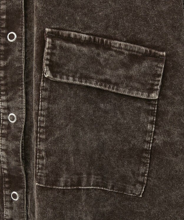 Green Parks ・ＥＬＥＮＣＡＲＥ　ＤＵＥ　ケミカルコーデュロイシャツ Brown