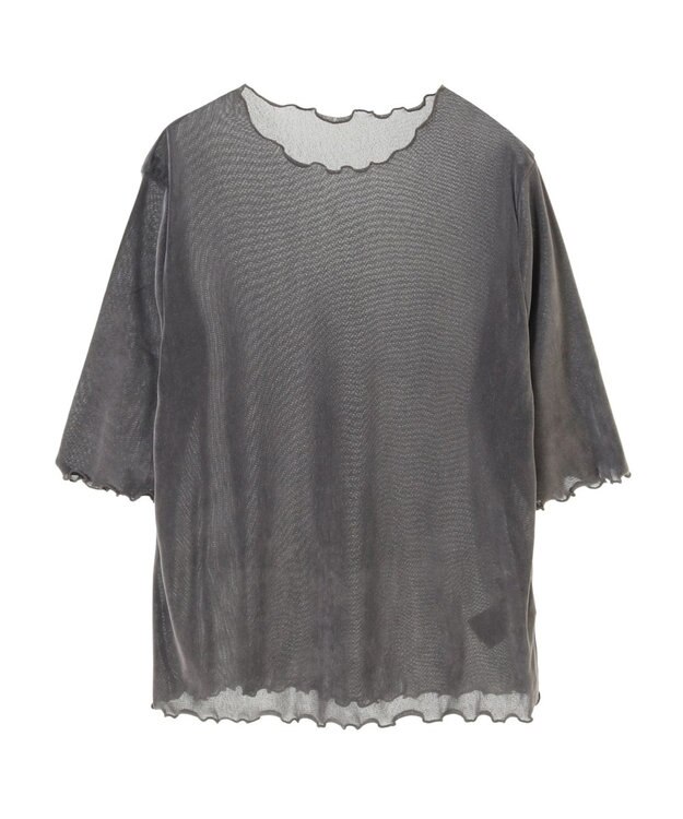 AMERICAN HOLIC シアーベロアＴシャツ Gray