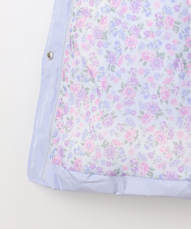 ANY KIDS 【洗濯機OK】中綿リボンコート サックスブルー