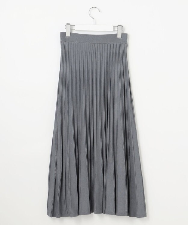 Feroux 【洗える・セットアイテム】ラメライン・ニットセットアップ ブルー系