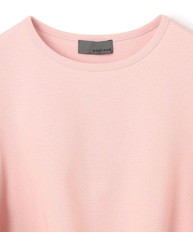 uncrave ダブルフェイスジャージー ハンカチスリーブトップス ピンク