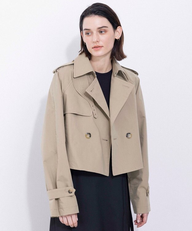 NAVE 【Nave・撥水加工】ショートトレンチ ジャケット ベージュ系