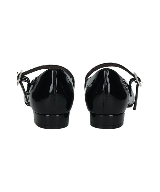 Bridget Birkin 【Bridget Birkin】ビジューメリージェーンレインパンプス ブラックエナメル