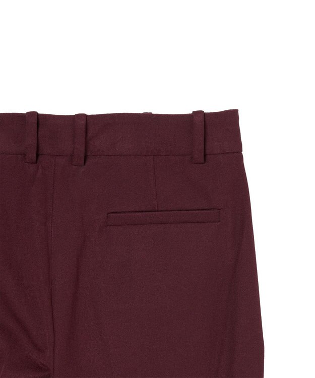 JOSEPH ギャバジンストレッチ　フィットフレアートラウザーズ Merlot