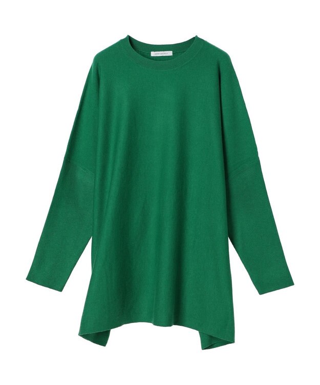 AMERICAN HOLIC バイパチポンチョライクＢＩＧニットチュニック Green