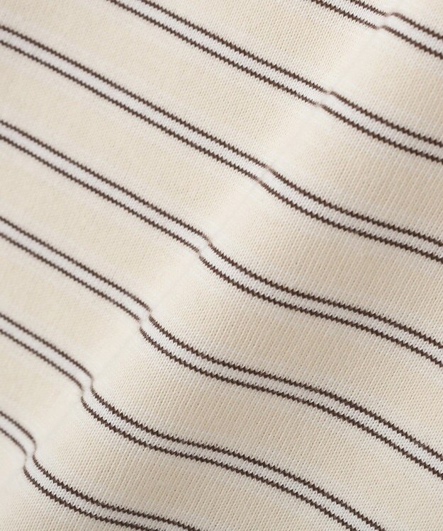 CRAFT STANDARD BOUTIQUE ポロ衿ボーダーワンピース Ivory