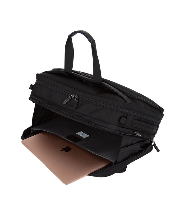ACE BAGS & LUGGAGE ace. デヴェル ビジネスリュック  B4サイズ 15.6インチPC収納 21/29L 1520g 3way エキスパンド 20266 ブラック×ネイビー
