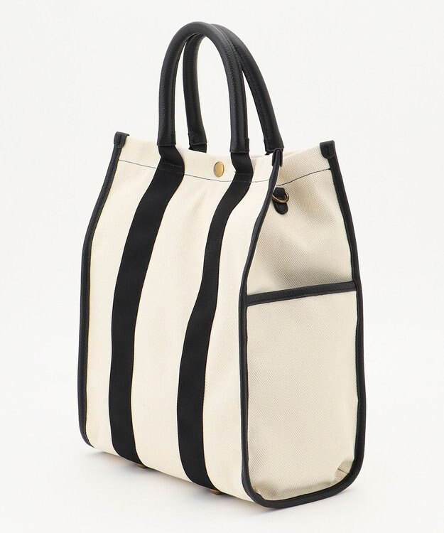 LA BAGAGERIE クラシックタテナガトート ブラック×ナチュラル