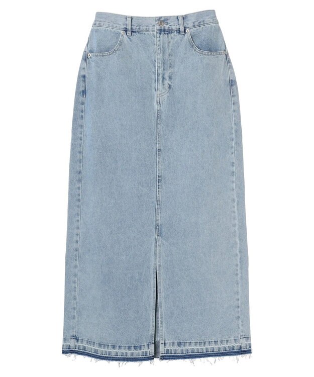 Green Parks ・ＥＬＥＮＣＡＲＥ　ＤＵＥ　デニムロングスカート Light Indigo