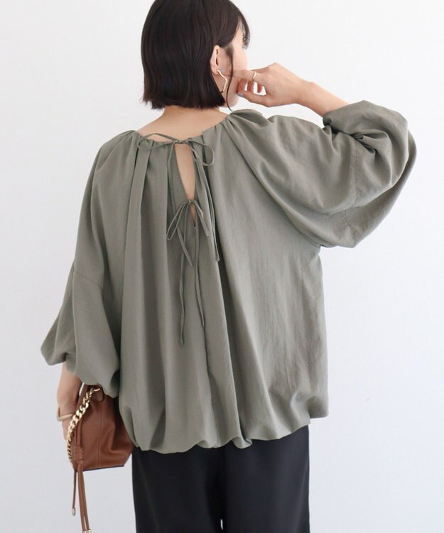 Green Parks ・ＥＬＥＮＣＡＲＥ　ＤＵＥ　バルーンブラウス Gray