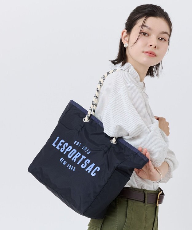 LeSportsac ML 2 WAY TOTE /2ウェイディープシーブルー/ライム 2ウェイディープシーブルー/ライム