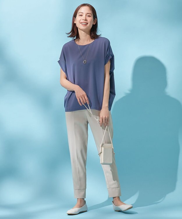 ANY L 【洗濯機可能/ウエストゴム】楽映えショグパン サンドベージュ