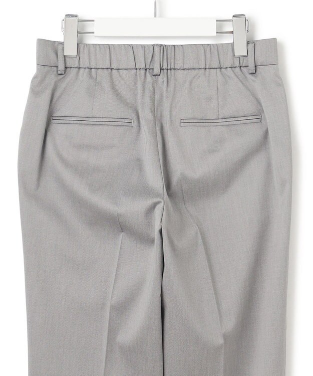 23区 【セットアップ対応/洗える】ストレッチシャンブレー テーパード パンツ ライトグレー系