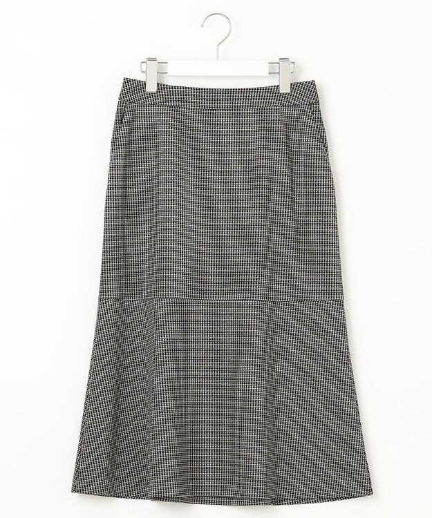 J.PRESS LADIES S 【洗える】ジャカード フレアー スカート ブラック系5