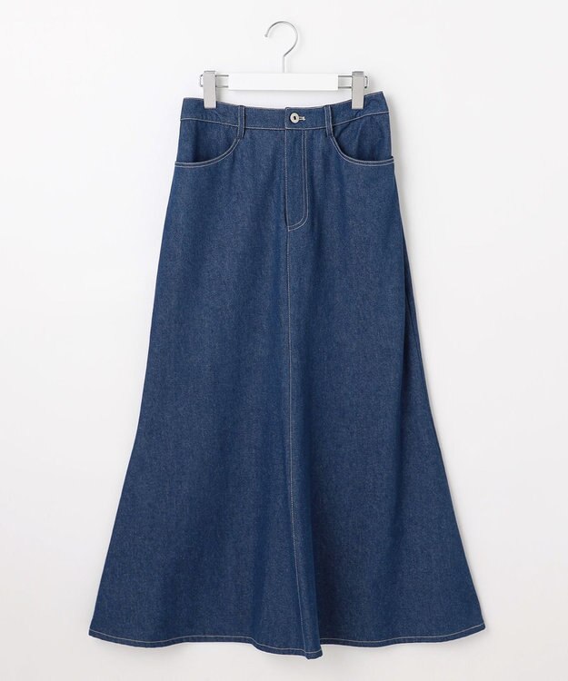 Feroux レースアップマーメイド スカート ネイビー系