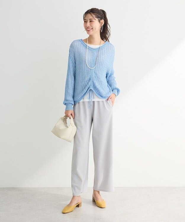 Green Parks カラーイージーパンツ Light Gray