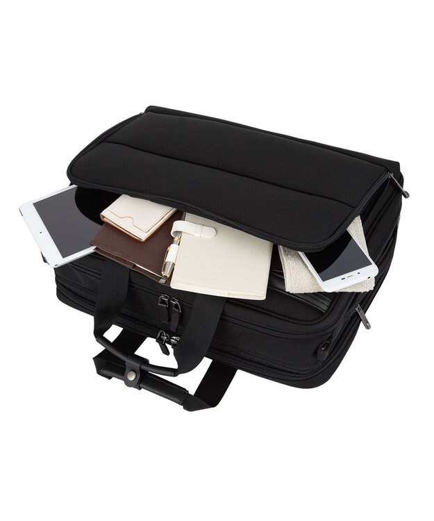 ACE BAGS & LUGGAGE ace. デヴェル ビジネスリュック  B4サイズ 15.6インチPC収納 21/29L 1520g 3way エキスパンド 20266 ブラック×ネイビー