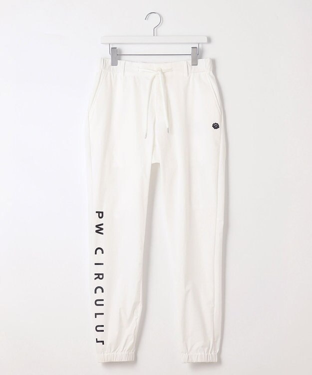 PW CIRCULUS GOLF【UNISEX】【ストレッチ/ドライ】ロゴ ジョガーパンツ ホワイト系