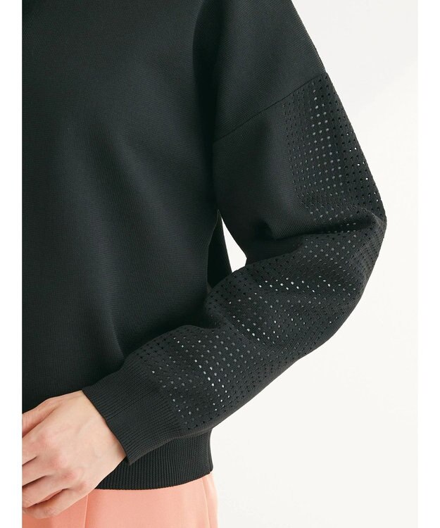 Green Parks ・ｆｕｒｒｙ　ｒａｔｅ　２ｗａｙかる~いニットカーデ Black