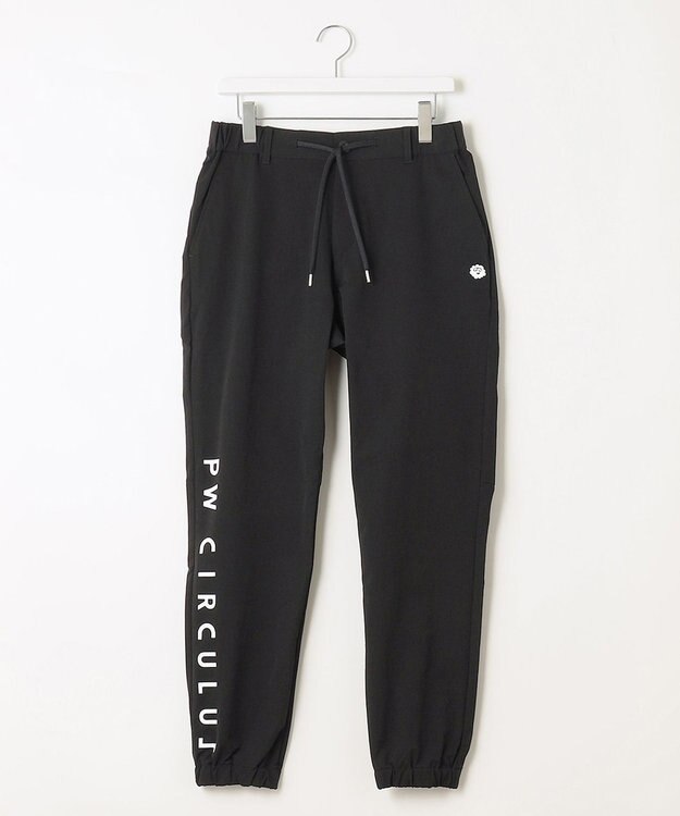 PW CIRCULUS GOLF【UNISEX】【ストレッチ/ドライ】ロゴ ジョガーパンツ ブラック系