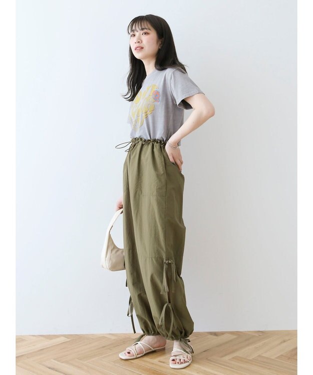 Green Parks ・Ｄｏｕｂｌｅ　Ｆｌａｇｓウ゛ィンテージライクプリントＴ Gray