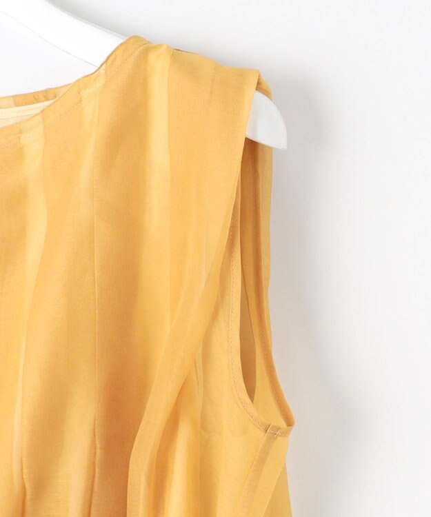 23区 【APPLAUDIR】グロッシーオーガンザ ドレス イエロー系