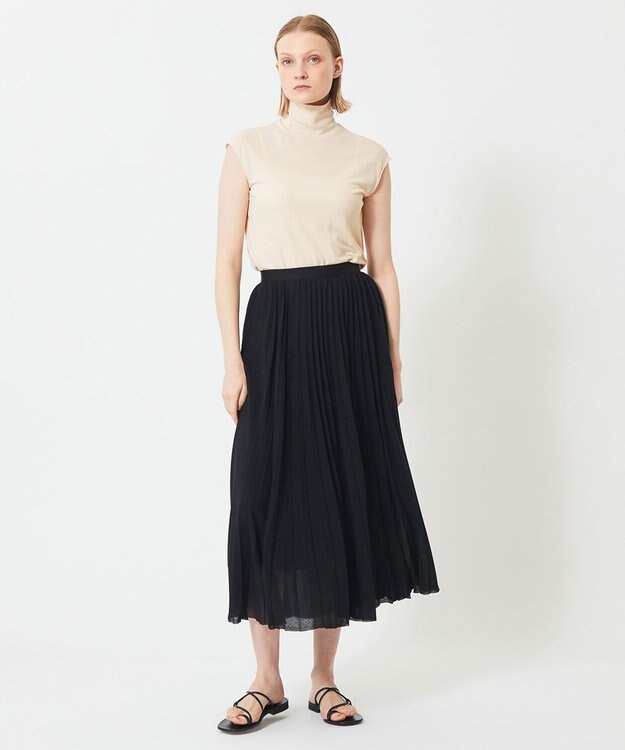 BEIGE， THISTLE / プリーツスカート Black