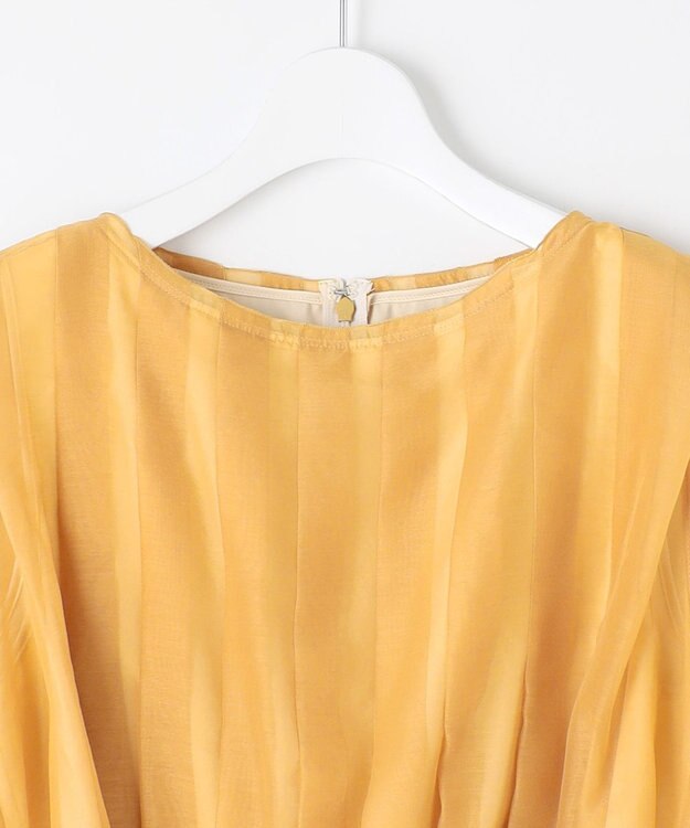 23区 【APPLAUDIR】グロッシーオーガンザ ドレス イエロー系