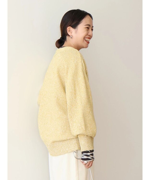 AMERICAN HOLIC ＭＩＸＶネックニットカーディガン Mustard