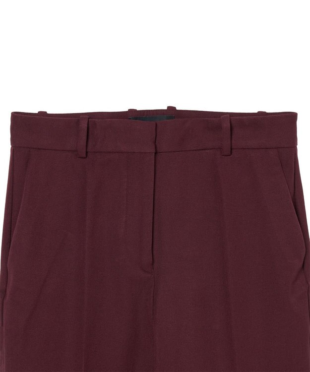 JOSEPH ギャバジンストレッチ　フィットフレアートラウザーズ Merlot