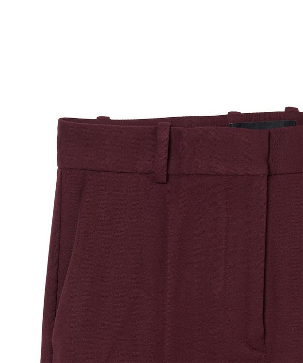 JOSEPH ギャバジンストレッチ　フィットフレアートラウザーズ Merlot