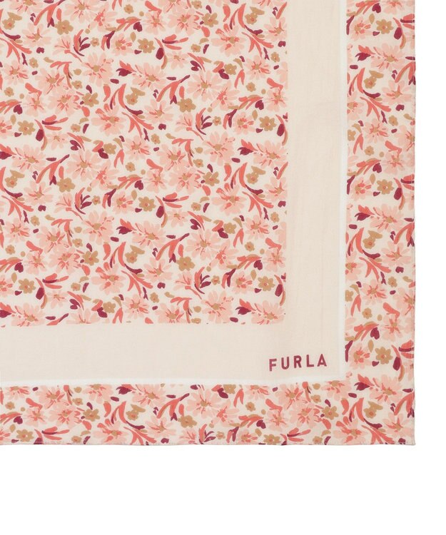 MOONBAT フルラ (FURLA) コットンプチスカーフ 50cm×50cm ペールピンク