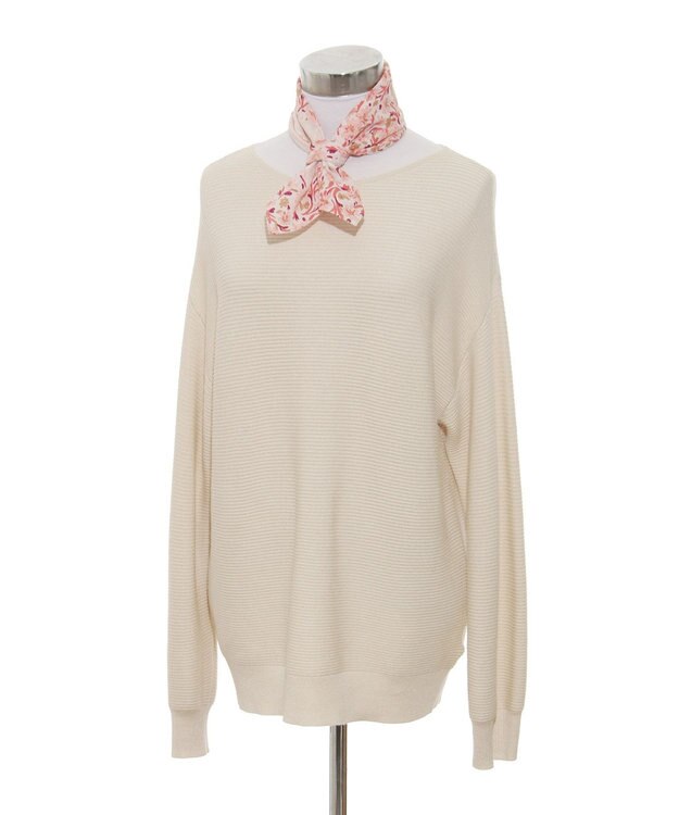 MOONBAT フルラ (FURLA) コットンプチスカーフ 50cm×50cm ペールピンク