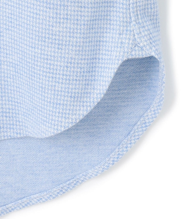 J.PRESS MEN リッチジャージー コットンネルシャツ サックスブルー系8