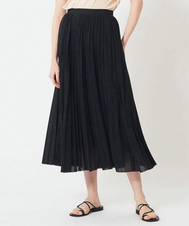 BEIGE， THISTLE / プリーツスカート Black