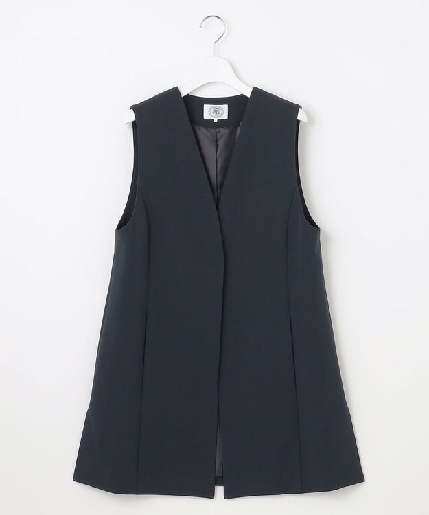 J.PRESS LADIES S 【WEB限定カラーあり・洗える】セラテリーダブルクロス ジレ ネイビー系