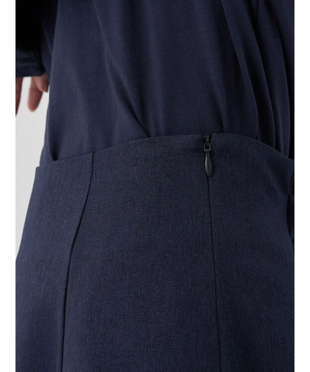 earth music&ecology すきな丈フレアスカート Navy