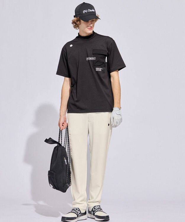 PW CIRCULUS 【MEN】ポケットモックネック ゴルフ ブラック系