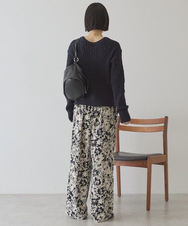 AMERICAN HOLIC 【先行予約】【イージーケア】アソート柄パンツ Black