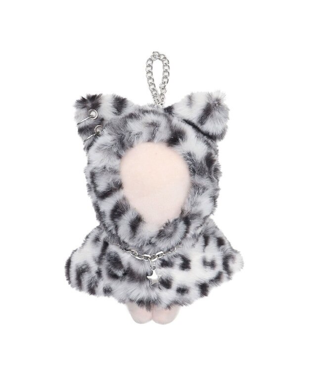 WEGO 【痛バ＆推し活グッズ】ぬいアニマルレオパード着ぐるみケープ15cm ホワイト