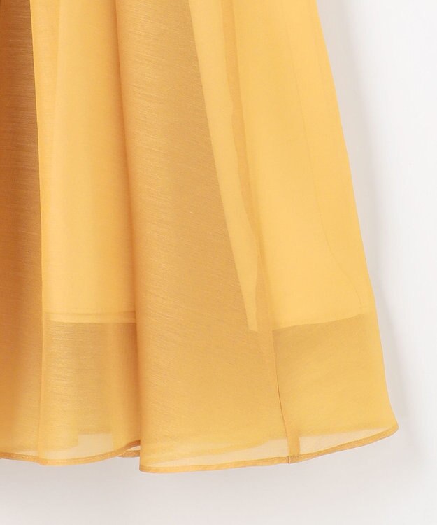 23区 【APPLAUDIR】グロッシーオーガンザ ドレス イエロー系