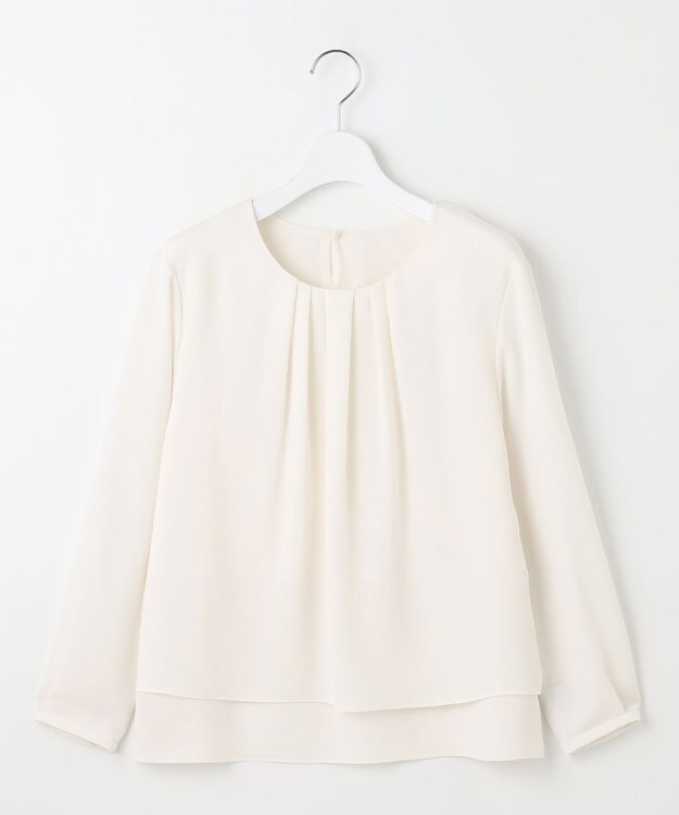 J.PRESS LADIES プルエラツイル レイヤード カットソー ライトベージュ系