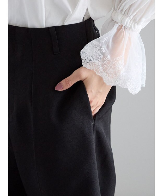 Te chichi フロントタックハーフパンツ《2025Autumn catalog vol.2 item》 ブラック