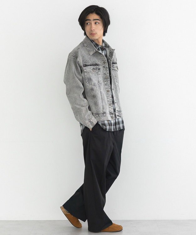 CRAFT STANDARD BOUTIQUE ハイブリーチケミカル加工デニムジャケット Black